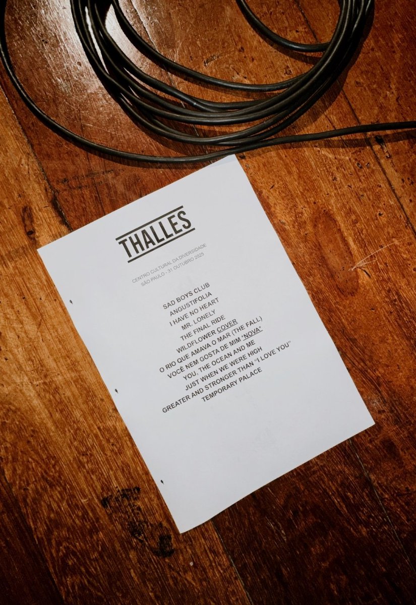 thalles_things_'s tweet photo. Setlist do show de hoje!!! https://t.co/JqihhmgOuL