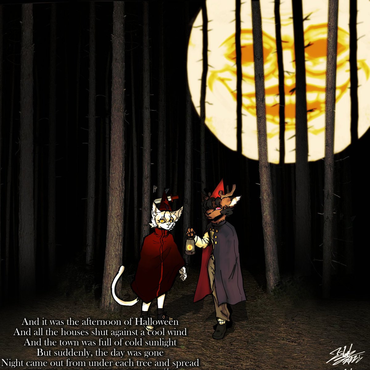 [THAT ISN'T A MON.]
.
[TAGS]
#digitalart #DigitalArtist #Halloween #Overthegardenwall #nightinthewoods #Trevorhenderson