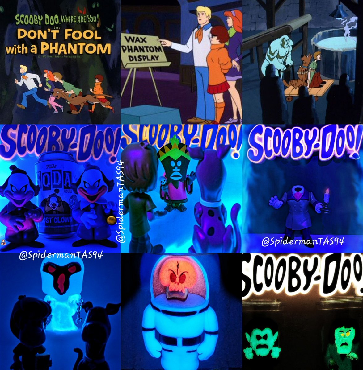 SpidermanTAS94's tweet photo. Happy 55th anniversary to the OG finale of #ScoobyDooWhereAreYou!
To celebrate, we've compiled some of our favorite shots of #SDWAY villains ๐ฑ๐๐๐พ
#ScoobyDoo #HannaBarbera #SaturdayMorningCartoons #Animation #Cartoons #Retro #Collectibles https://t.co/rp7fpGZe1g