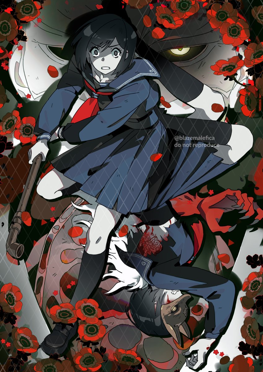 got to draw hinako for my patrons 🦊🍃 
#silenthillf