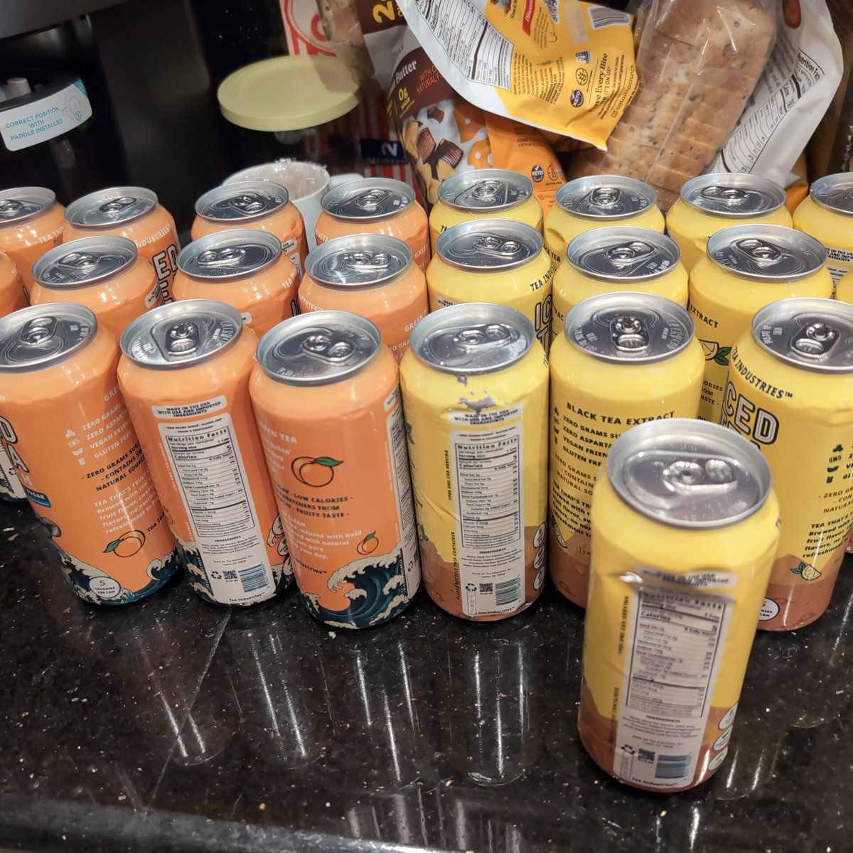 Mike13126154's tweet photo. @Tea_Industries @HowRidiculous got your tea in peach and lemon today. Wife loves it but you might have a few shipping kinks to work out as one of the cans of lemon leaked. Not complaining,I get it, it's aluminum but just wanted to let you guys know what's happening here in the US https://t.co/lTF1sO5w2X