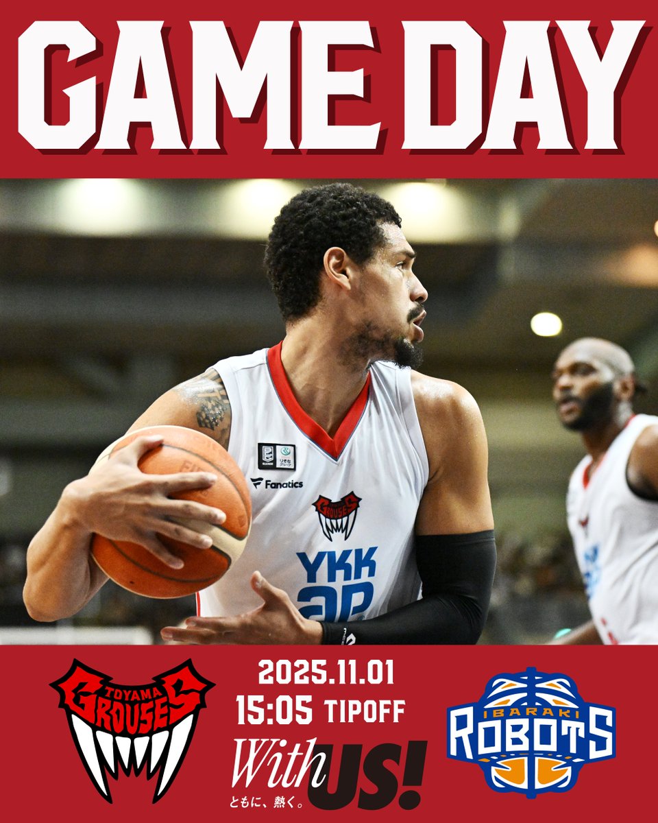◤ GAMEDAY!!🐔🔥 ◢ B1リーグ戦 第7節 GAME1 15:05TIPOFF vs茨城