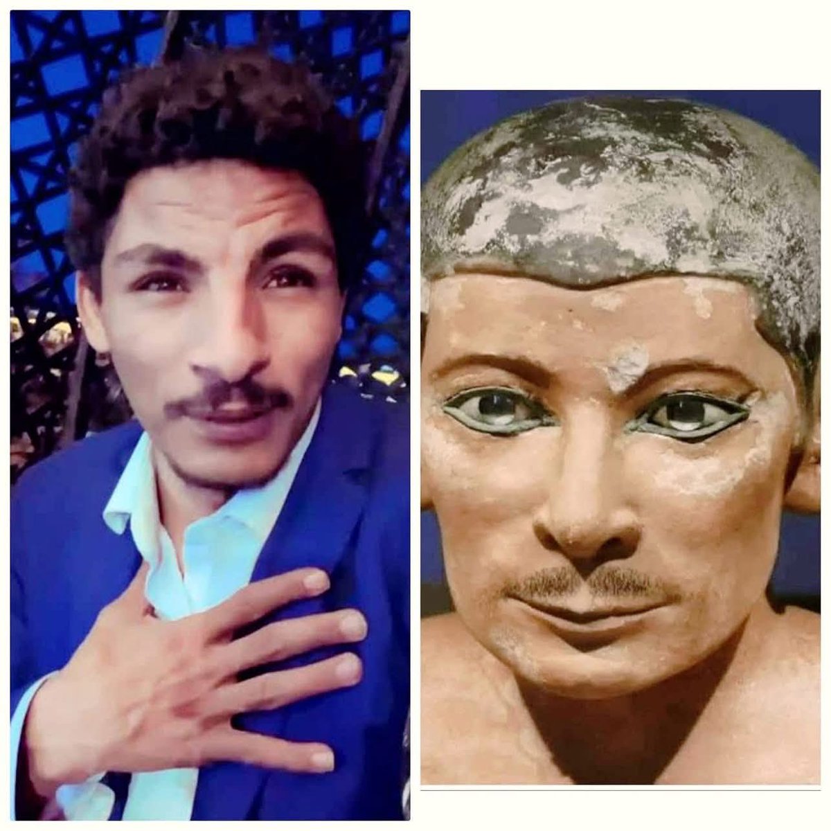 الوحيد اللي مش محتاج يعمل تريند الفراعنة ب AI 
#visit_Egypt