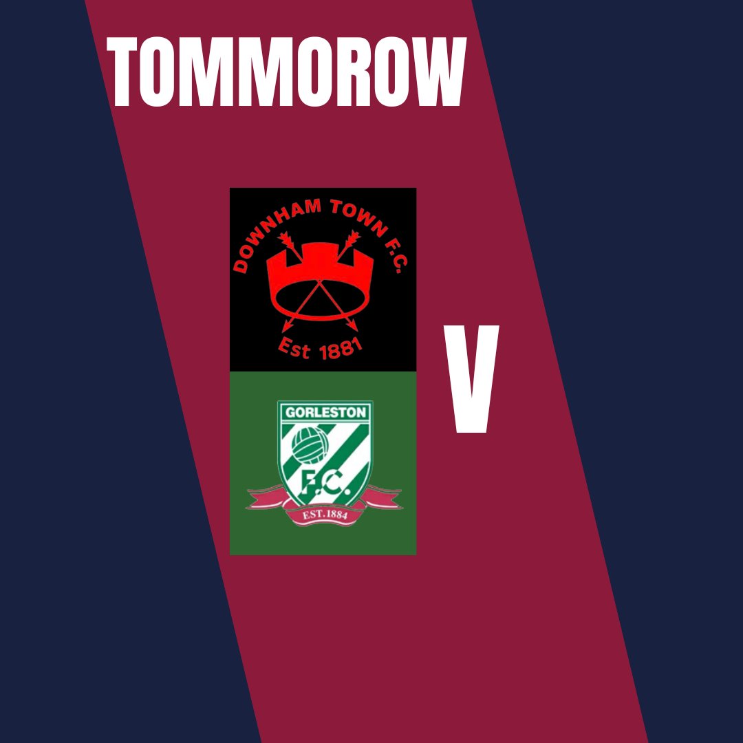 FootyUpdates71's tweet image. TOMORROW!!!
@Downham_TownFC 🆚️ @gorlestonfc
🏆 | Isthmian League Div One North
🕒 | 15:00 (3PM)
🏟 | The Memorial Field
Gorleston travel to Downham tomorrow hoping to come away with all 3 points in the bag!!