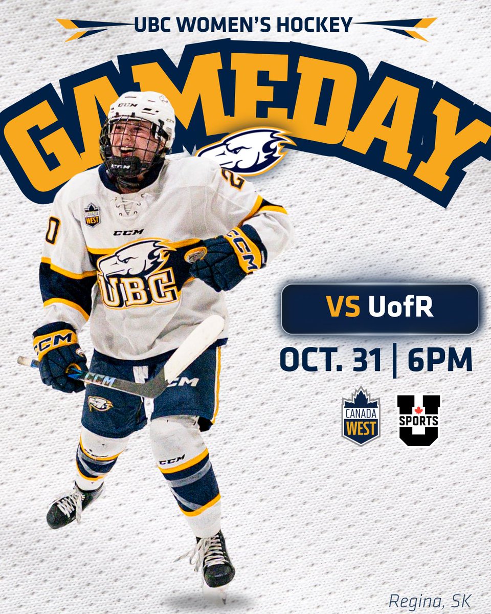 Back in action 👀 

🏒 <a href="/ubctbirds/">UBC Thunderbirds</a> vs @uofrwhky 
⏰ 6pm
📺 CanadaWest TV
📍Co-operators Centre

#gobirdsgo