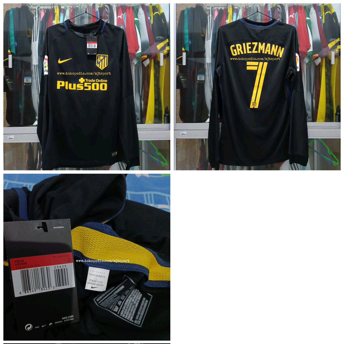 HadiBapux's tweet photo. @Jerseyforum #jersey4sale Atletico Madrid Player issue Away 2016/17
BNWT
Size Large 
Nns + Patch Original
Rp. 1.650.000
https://t.co/LToC402LTs https://t.co/4bmeX8r5Ya