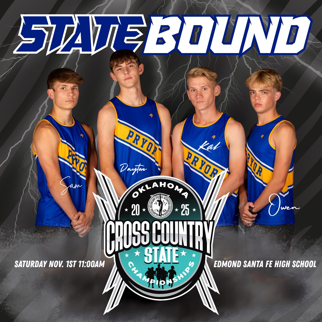 Pryor HS Boys XC⚡️TF tweet media