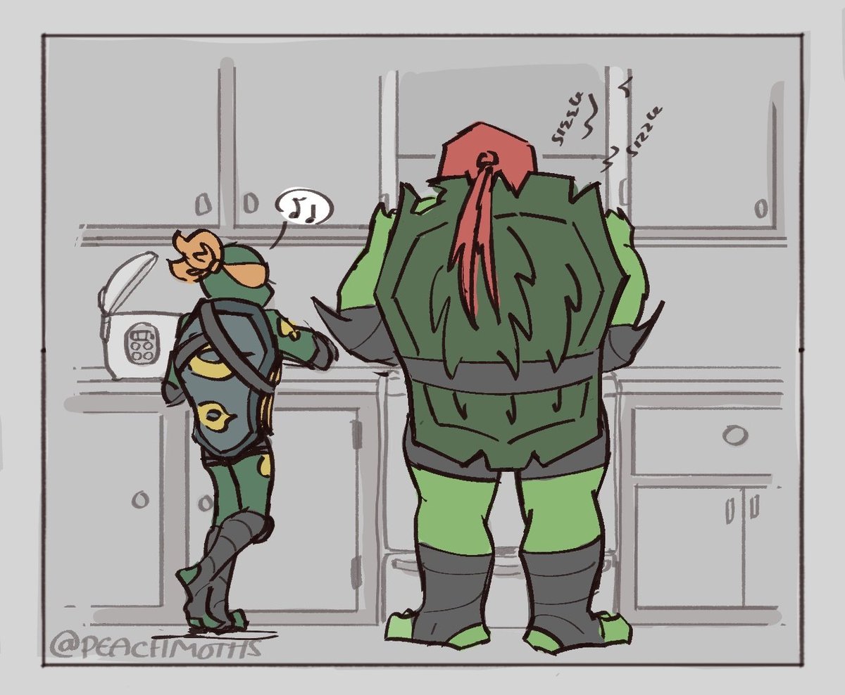 PeachMothss's tweet photo. returned here after a year just to post this sunset duo comic for jojo then im immediately leaving right after
enjoy and peace out ✌😛
1/3 
.
#rottmnt #sunsetduo https://t.co/TFhgFKU09q