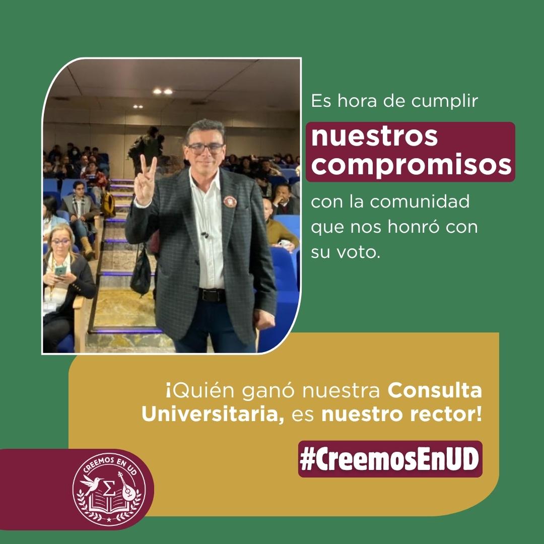 Es nuestra oportunidad. Juntas y juntos por la rectoría. Porque #CreemosEnUD