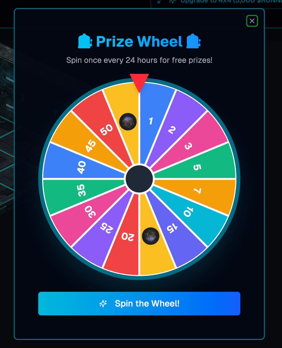 RugRunnerDotFun's tweet image. Our RugRunner.fun Daily Spinner is now live! You can spin once every 24 hours: a small boost to help you run a little faster and keep the grind alive. Start spinning, keep running!