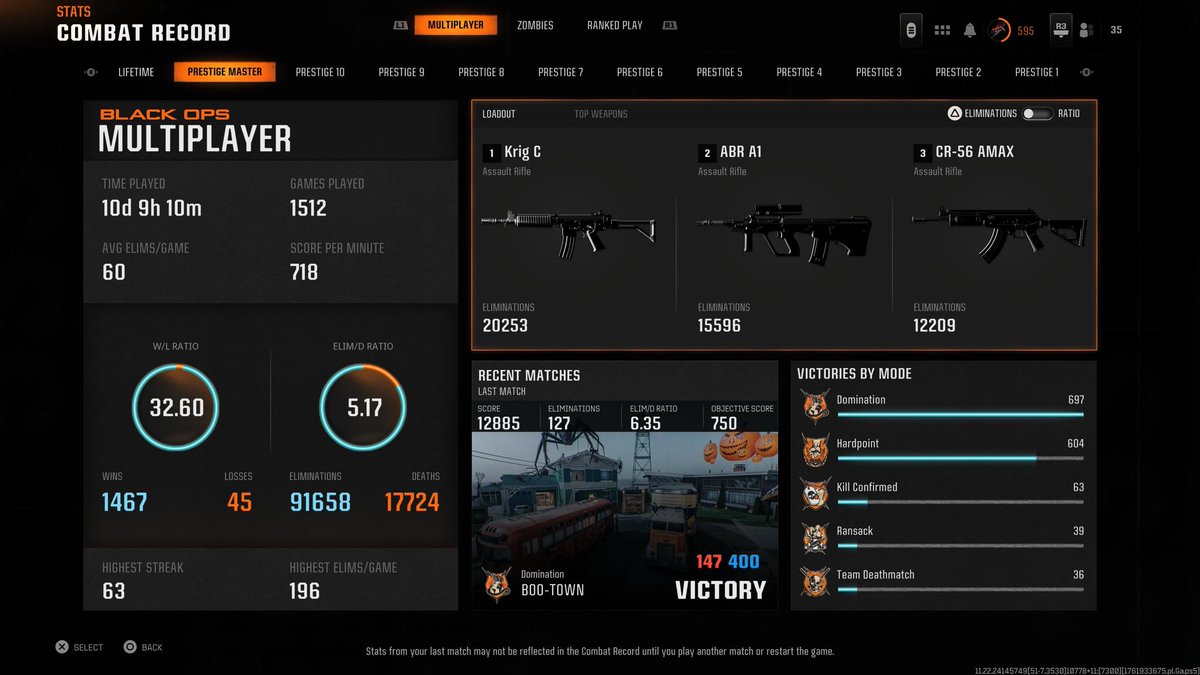 Whyuflash's tweet image. Black ops 6 stats. Quited cod for like 8-9 years, im locked in for bo7.🫠