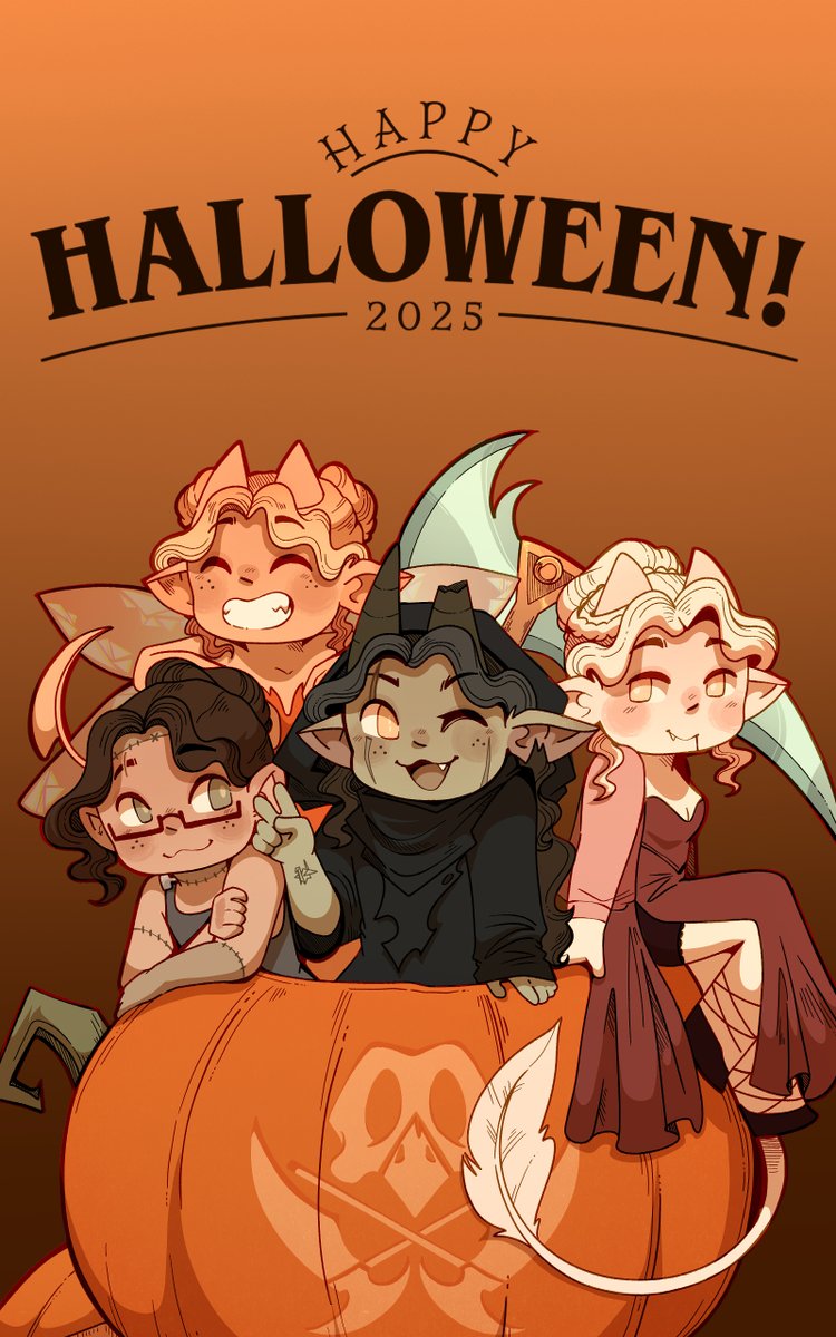 Happy Halloween everyone!!! 🎃🏴‍☠️ It only took... three years to realize that Juno could've dressed up as a grim reaper. Like he even has a scythe...