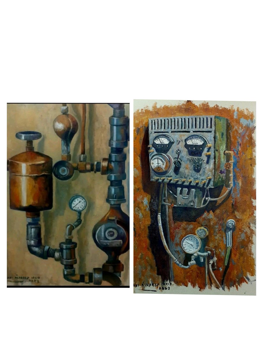 Óleos sobre cartón piedra