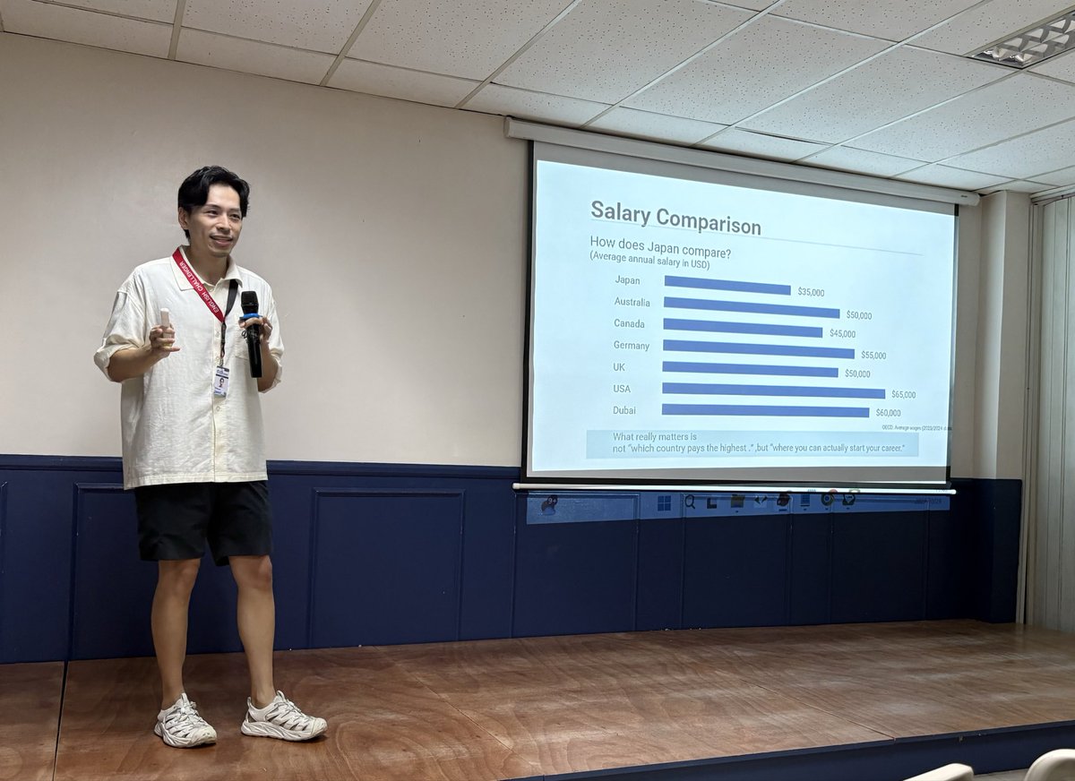 randstad_kimura's tweet photo. セブでの1ヶ月の留学を終えました。
修了プ��ゼンは「Japan as the Stepping Stone for Your First Global Career」。
結果的にこれがアデコでの最後の仕事になりました。終わりは、いつも新たな挑戦へと続く“橋”。 https://t.co/dU11A5nsqt