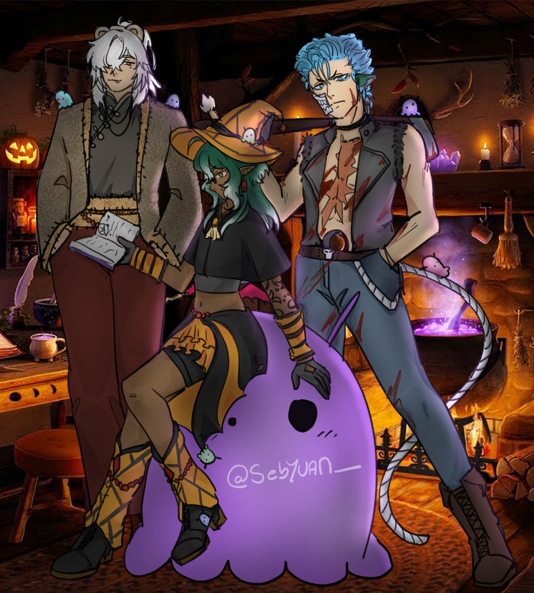 SebYuan_'s tweet image. HAPPY HALLOWEEN!! i rushed this one too since i was in hiatus lmfao

I LOVE DOING SILLY DRAWINGS SM💛💛

I hope your guys have a great halloween!