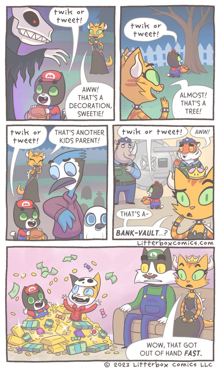 Twik or Tweet!  
Happy #Halloween!

BONUS Panel below! 👇