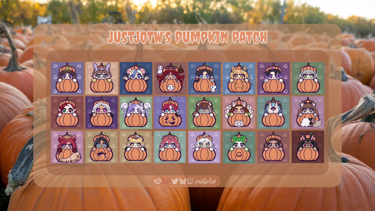 Happy Halloween y'all! Thanks so much everyone for helping me fill up my Pumpkin Patch! I had a lot of fun making these and so happy y'all liked them! 💜