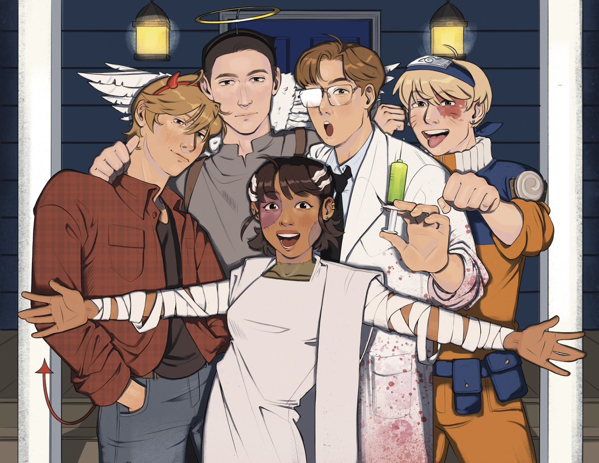 hexadonis's tweet image. happy halloween from the gangsey #trc #theravencycle