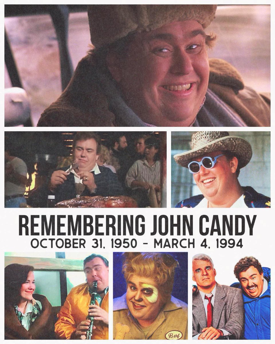 JOHN CANDY 
born on #Halloween 
come on now🤣