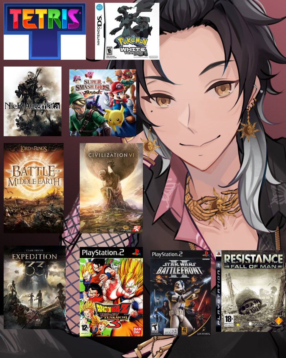 MiifaVT's tweet image. 10 games to get to know me!

🎨 @/flowersforji

Honorable mention to kingdom hearts and FF15