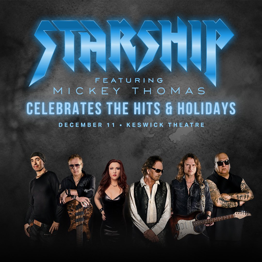 StarshipControl's tweet image. Celebrate the Hits &amp;amp; Holidays with STARSHIP featuring Mickey Thomas at Keswick Theater on December 11th ⭐ Tickets go on sale November 7th! Learn more and RSVP here: starshipcontrol.com/tour