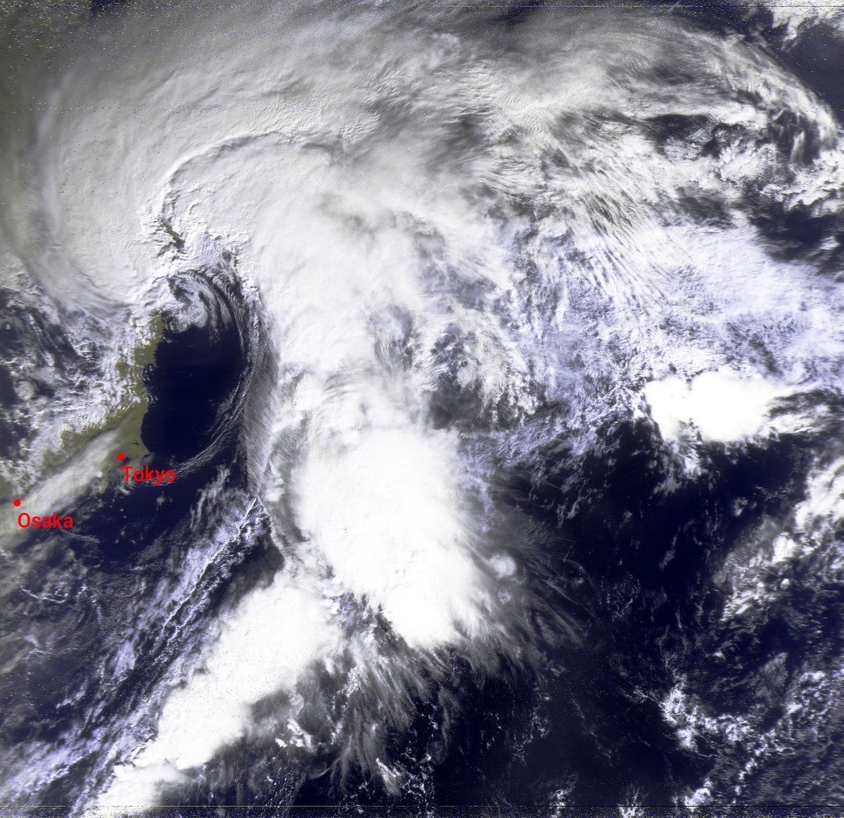 jr3rdh's tweet image. おはようございます。
08:30頃通過のロシアの気象衛星Meteor M2-3
からの受信画像です。
ご安全に、良い週末を・・・。
Meteor M2-3 HRPT 1700.0MHz 30E #SatDump