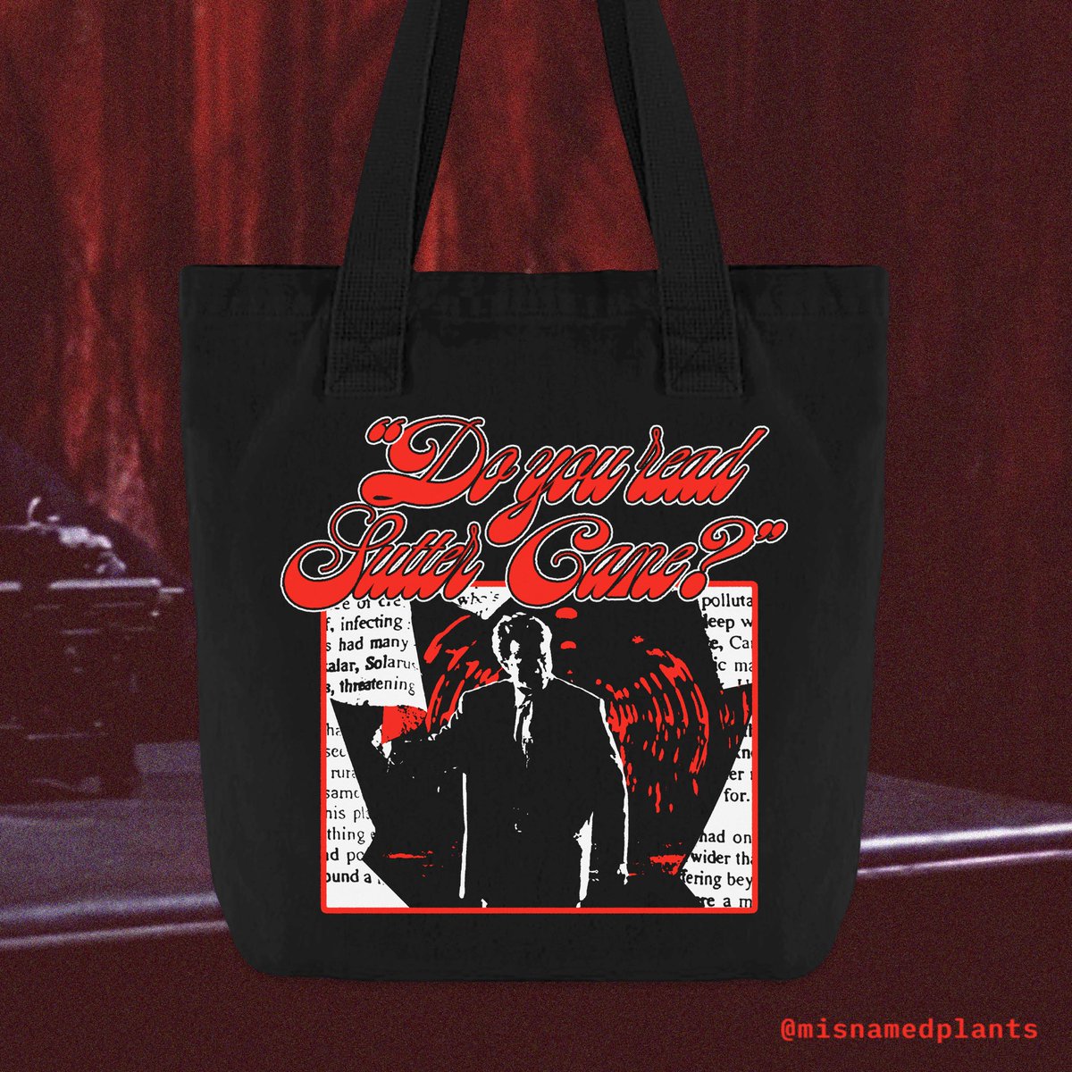 misnamedplants's tweet photo. Happy Halloween! I made this “In the Mouth of Madness” design in a fugue state last month and I figured now would be a good time to post it ❤️🖤🎃💀 https://t.co/bERqHiXs4o