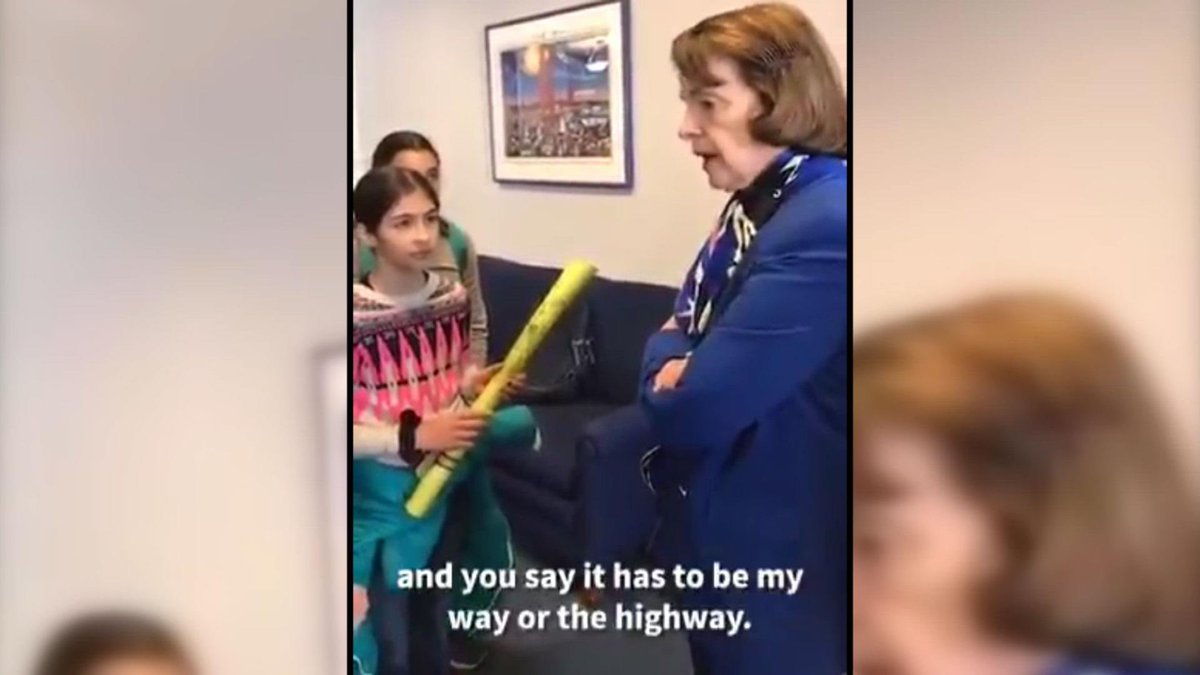 kenklippenstein's tweet image. Remember when Dianne Feinstein told those schoolchildren to shut up because “I know what I’m doing” and then died