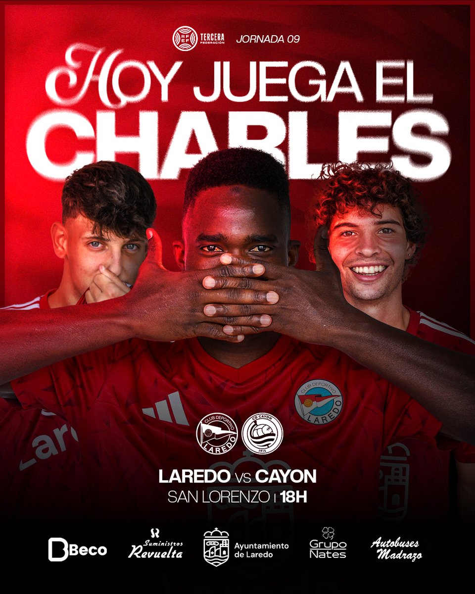 🚩 ¡Hoy juega el Charles!

🆚 <a href="/CDCayon/">Club Deportivo Cayón</a> 
🕛 18:00
🏟️ San Lorenzo
📻 <a href="/AsonFm/">Asón Fm</a> 

#TerceraRFEF #DePrincipioAFin