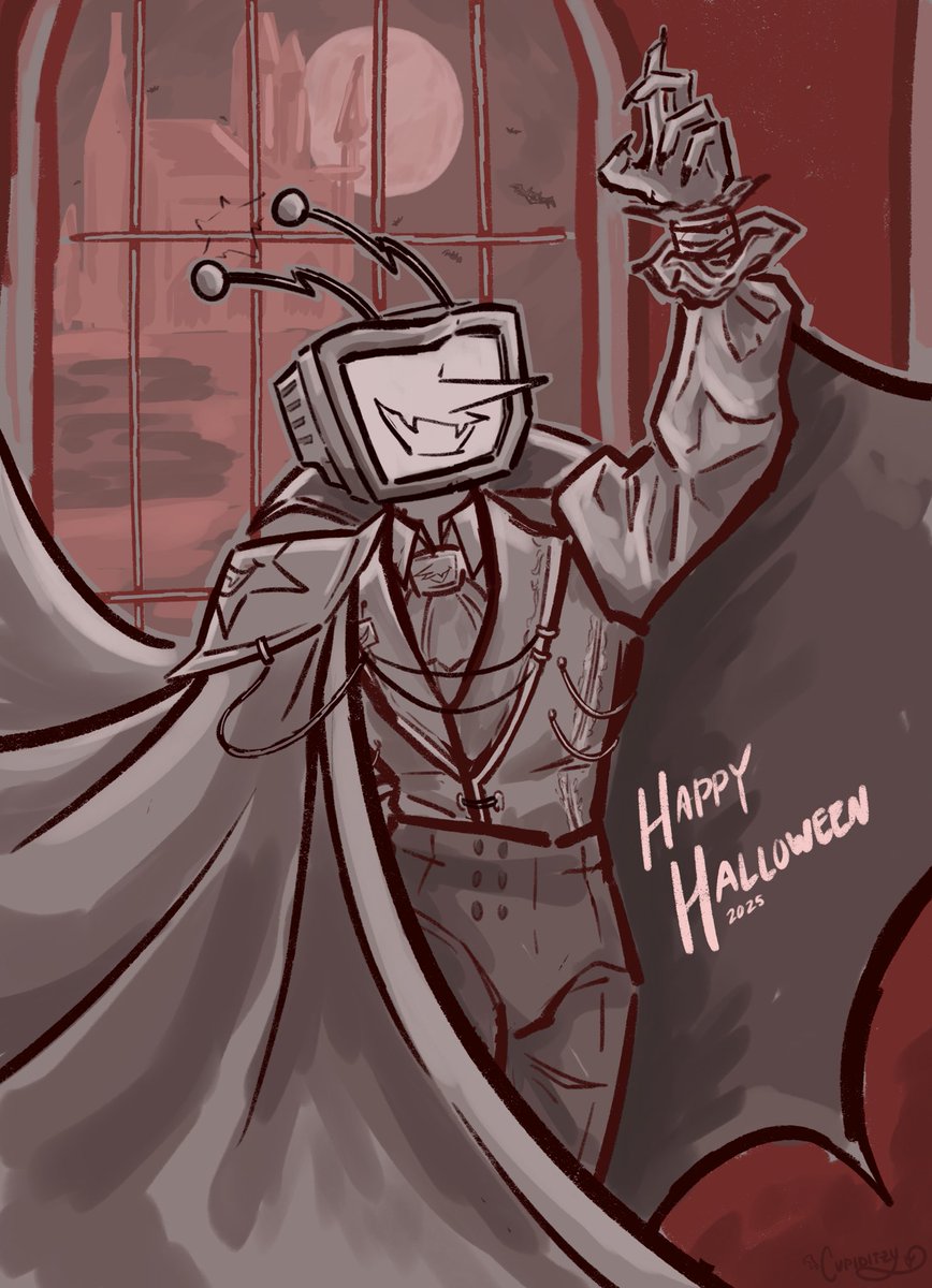 HAPPY HALLOWEEN!
only a sketch this year but tenna as a vampire was a long time coming from me!
[ #tenna #deltarune ]