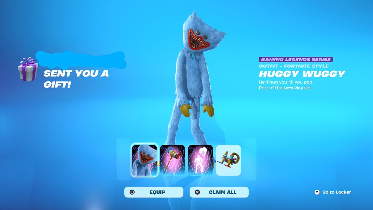 Gifted myself Huggy Wuggy 🤷‍♂️ using code Dadguykek <a href="/dadguykek/">dadguykek</a>