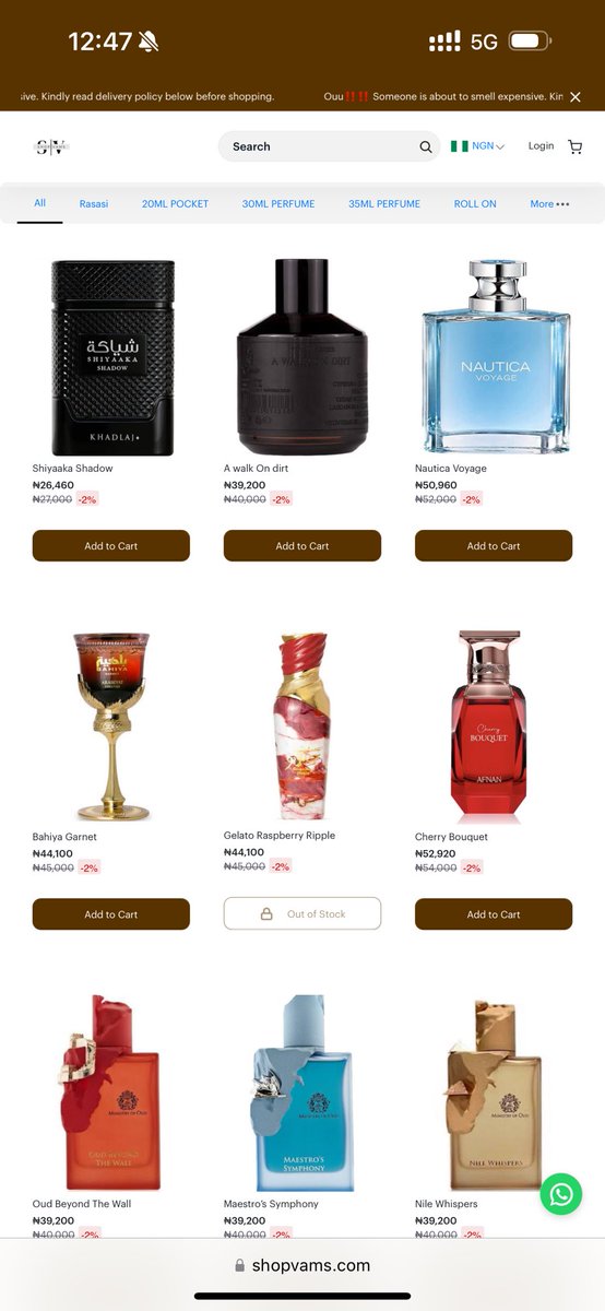 a__vanita's tweet image. Good morning and Happy new month.

Free delivery ‼️
Nov 1st-2nd ‼️

Shop 60k and above on the website shopvams.com and click on Free delivery.
The free delivery option will be deleted on Monday ‼️