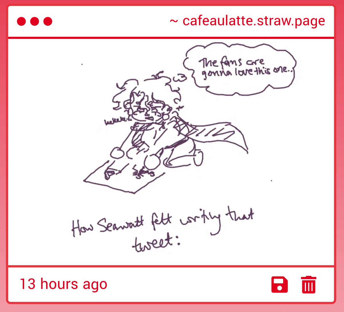 cafe_au_latte's tweet photo. I was going to update my strawpage first, but this was too cute not to post 🥲 hehehehe he's so locked in https://t.co/4NItXU9cZf