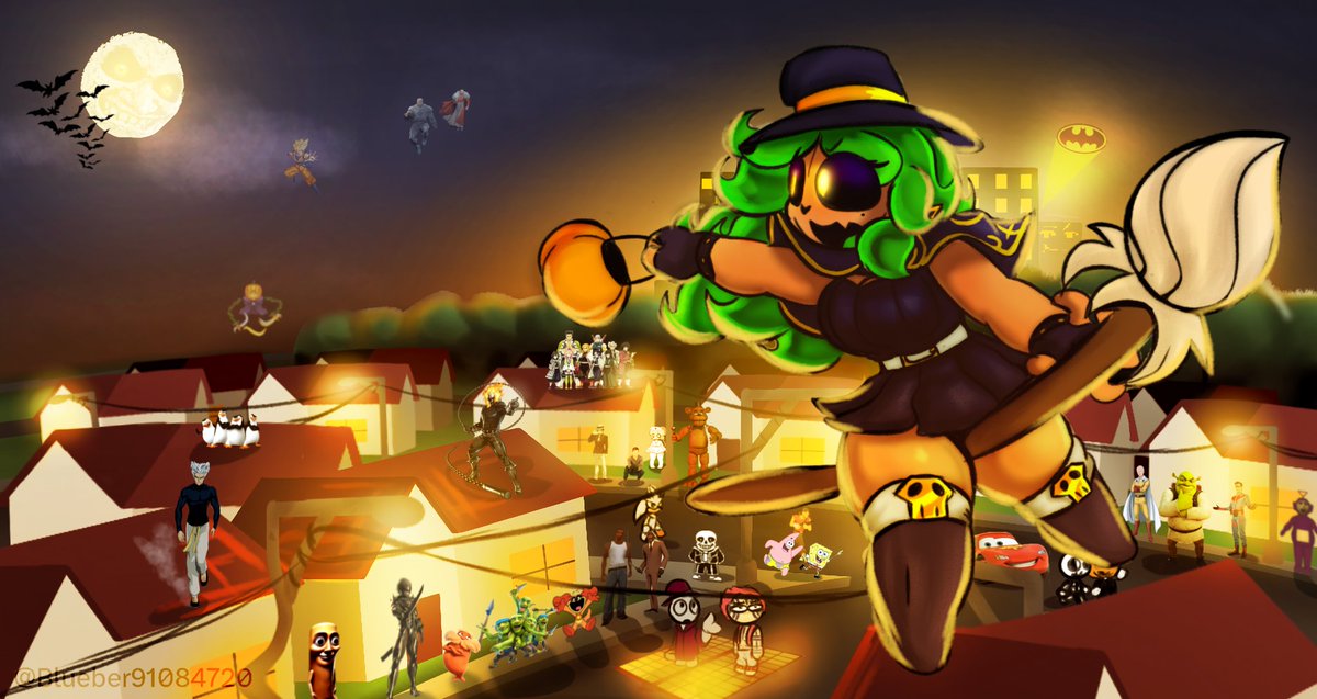 ⚠️⚠️IT IS NIGHT ON OCTOBER 31st!!!!!!⚠️⚠️IT IS NIGHT ON OCTOBER 31st!!!!!!!!!⚠️⚠️ 
———————
#digitalart #ocart #Halloween2025