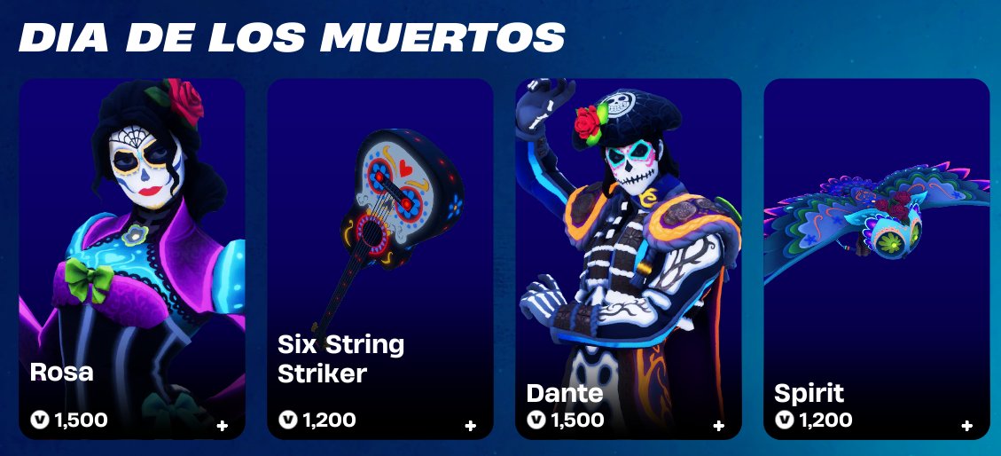 FN_Assist's tweet image. Dia De Los Muertos, including DANTE, is now available in the #Fortnite Item Shop! 💀

🛒 Get it here: fortnite.com/item-shop/outf…

Use code 'FNAssist' to help support me! #EpicPartner 💙