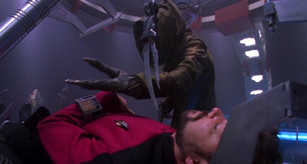 DAY 9️⃣5️⃣7️⃣ OF RETWEETING UNTIL <a href="/paramountplus/">Paramount+</a> ANNOUNCES A #STARTREKLEGACY SERIES WITH <a href="/TerryMatalas/">Terry Matalas</a> AS SHOWRUNNER!

DISCOVERING THAT THERE IS SOME REALLY SCARY STUFF OUT THERE IS DEFINITELY A THING.

CONTINUE TO #BELOUD🖖 FOR MORE 25TH CENTURY TREK!