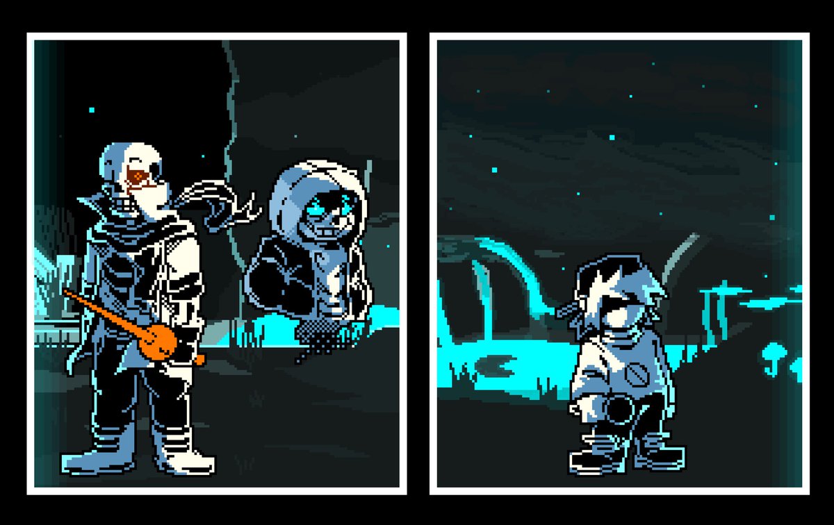 Haunted.
#undertaleAU
#FNDfanart