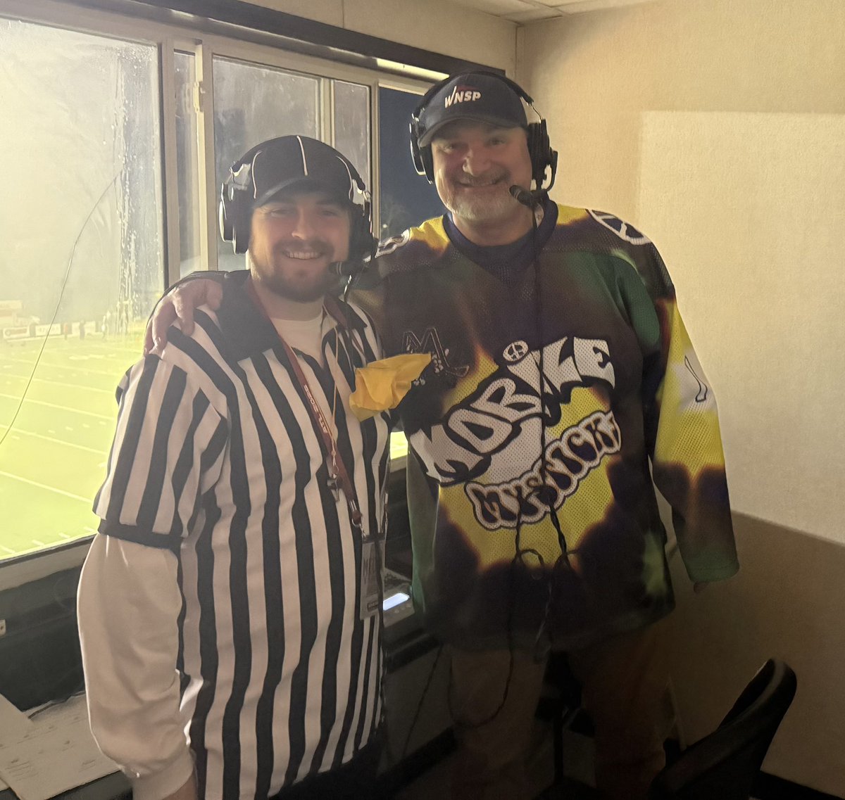 ScottRTodd's tweet image. Our @MBraunerWNSP and @brianwnsp are pulling double duty tonight: trick-or-treating at The Lip and broadcasting Baldwin Co. @ McGill-Toolen on @1055wnsp!! Wonder what @pigskinwnsp chose as a costume this year???