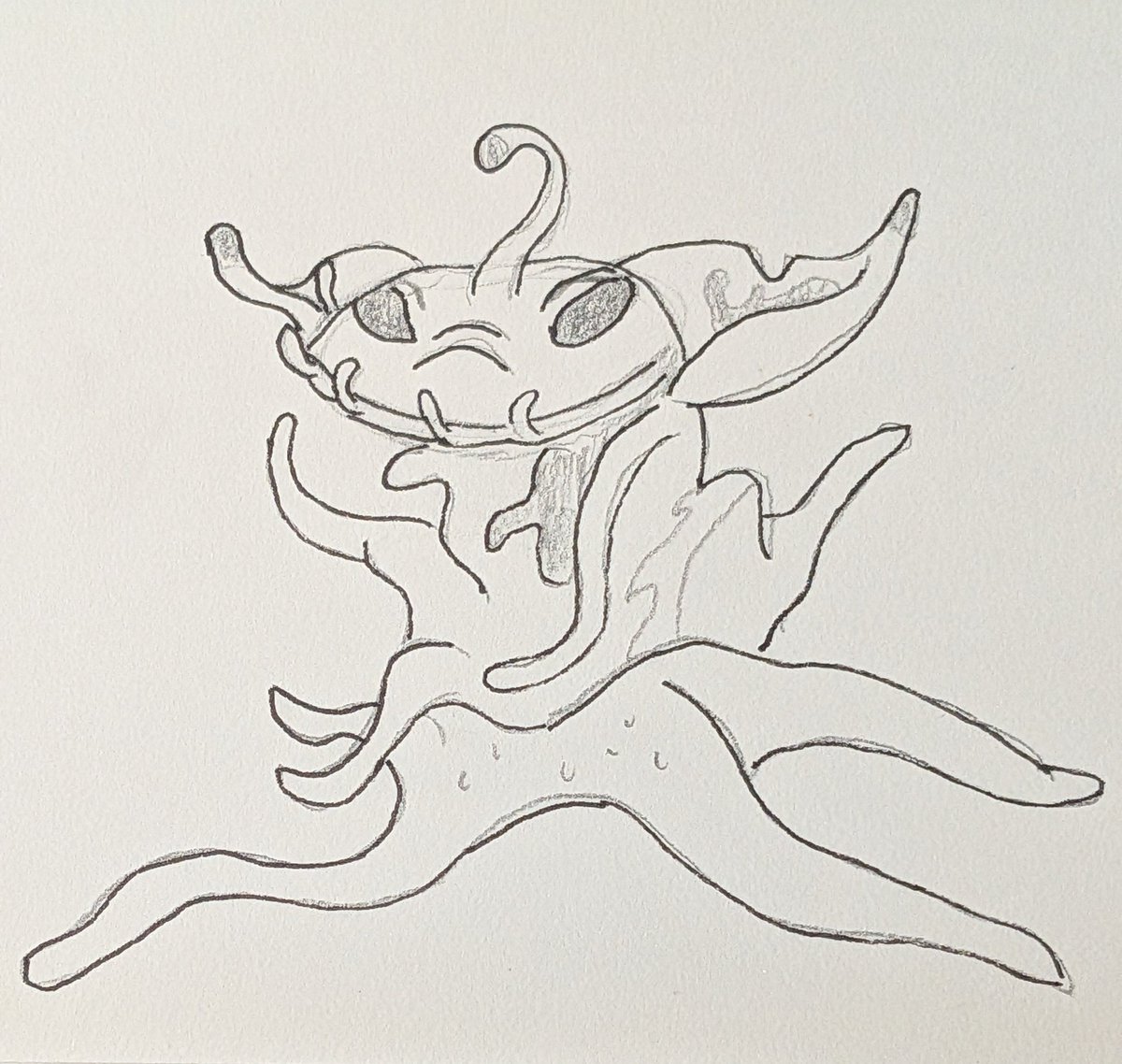 cfitzpatrick_'s tweet photo. Day 31 of #inktober2025 Decided my theme this year will be alien experiments from Lilo and Stitch.
#drawing #sketchbookdrawing #sketchbook #anime #practice #pencildrawing #art #artistsoninstagram https://t.co/BRp2s9OaOA