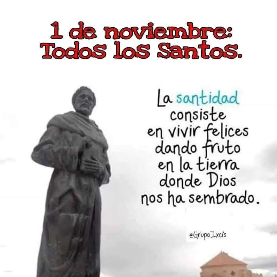 Eduard_Lpz's tweet photo. 1 de noviembre. Día de Todos los Santos.😇
"No tengáis miedo a ser santos. Todos estamos llamados a la santidad". (Papa Francisco) 🙏🏻
Feliz día de Todos los Santos 😇
#1denoviembre #todoslossantos #tutambienpuedesserlo #papafrancisco #llamadosalasantidad https://t.co/d3fdAARhZE