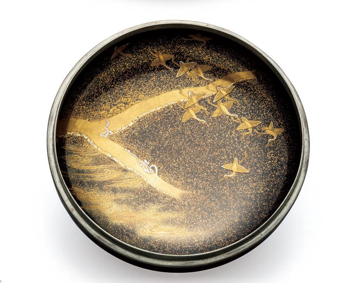 寄木塗鶴蒔絵食籠 春正春継(八左衛門)作 #江戸時代 個人蔵 2025/9/20