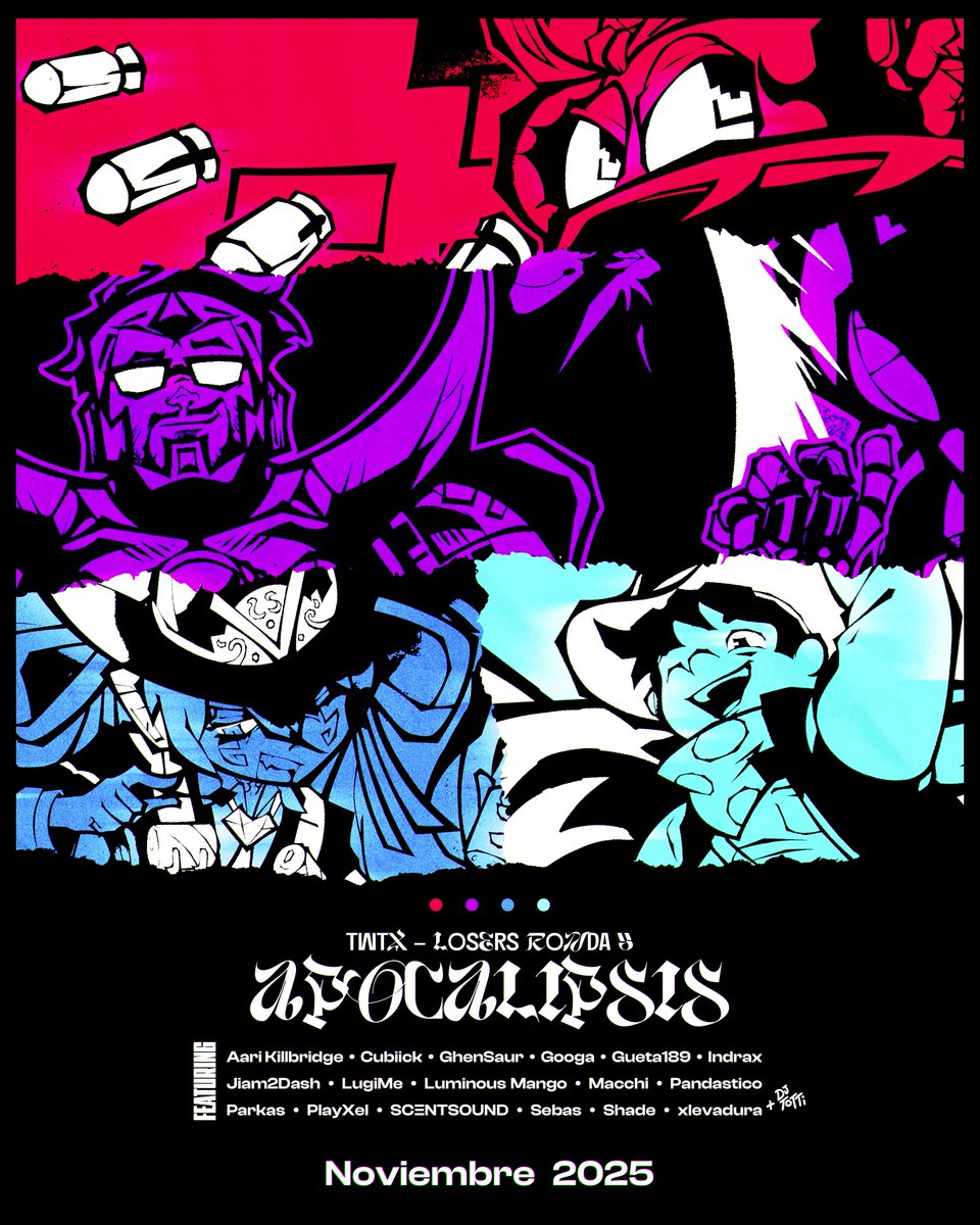 LOSERS 5: APOCALIPSIS 🌕🩸
NOVIEMBRE 2025

TRAILER MUY PRONTO
#TWTX #ThirdWorldTournamentX