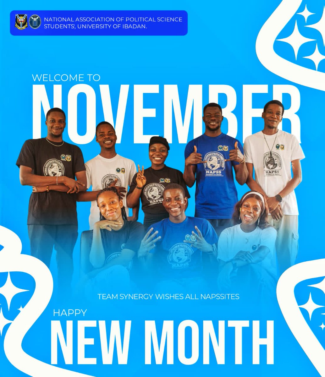 NapssUI2023's tweet image. 𝗘𝗫𝗘𝗖𝗨𝗧𝗜𝗩𝗘 𝗡𝗘𝗪 𝗠𝗢𝗡𝗧𝗛 𝗥𝗘𝗟𝗘𝗔𝗦𝗘:
Dear NAPSSITES, we welcome you all to a new month, the semester is almost end, the year is ending already, but let keep the energy going, let keep showcasing the resilience and brilliancy we are known for.