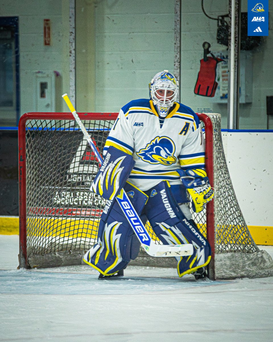 Delaware_IH's tweet photo. 6⃣3⃣ saves! A new career high for Robi and the most in @Atlantic_Hockey this season! 👏 https://t.co/yBWlorYUuz