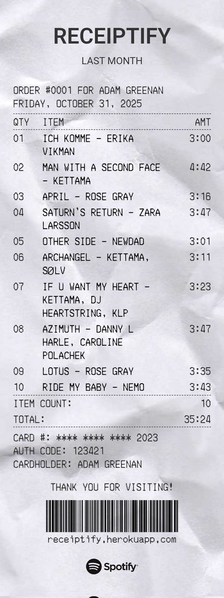 I really said oonts oonts again over the last month