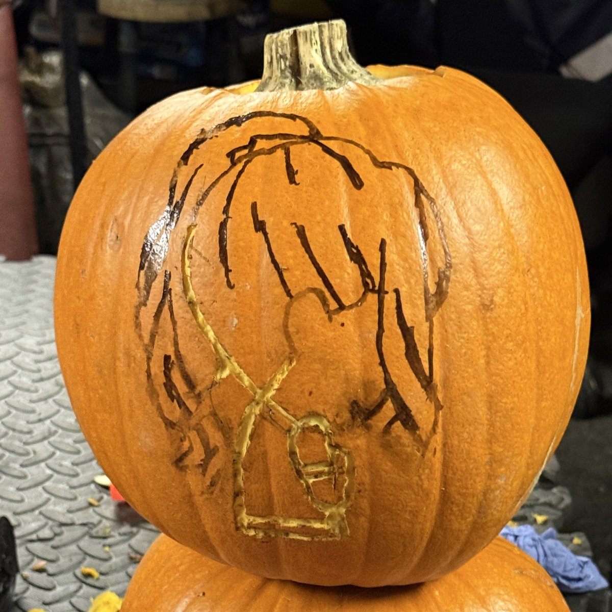 remybanshee's tweet photo. attempted to make the sorry stamp from mizuki's 5th focus event on my pumpkin but gave up @ColorfulStageEN https://t.co/eUPa3TUUfV