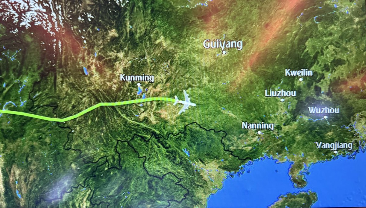 Flew over the Hump last night. Fortunately, at 41,000 feet, we were way too high for any Oscars out of Myitkyina…