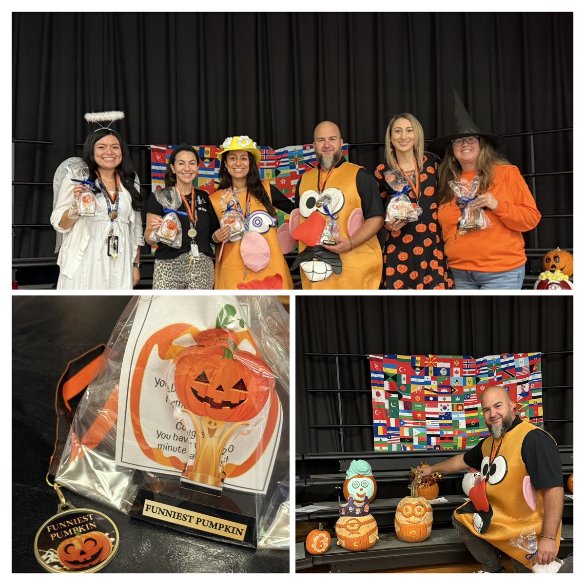 All votes for our first annual pumpkin 🎃decorating throw down were tallied up.
Our Scholars voted for the funniest, silliest, most creative , most adorable and the BEST teacher decorated pumpkins.🎃 🧡🎃🧡