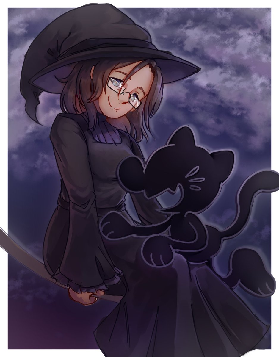 nyakka's tweet photo. happy halloween from g&amp;w and i! 💜🖤 https://t.co/ii2WRy2ueM