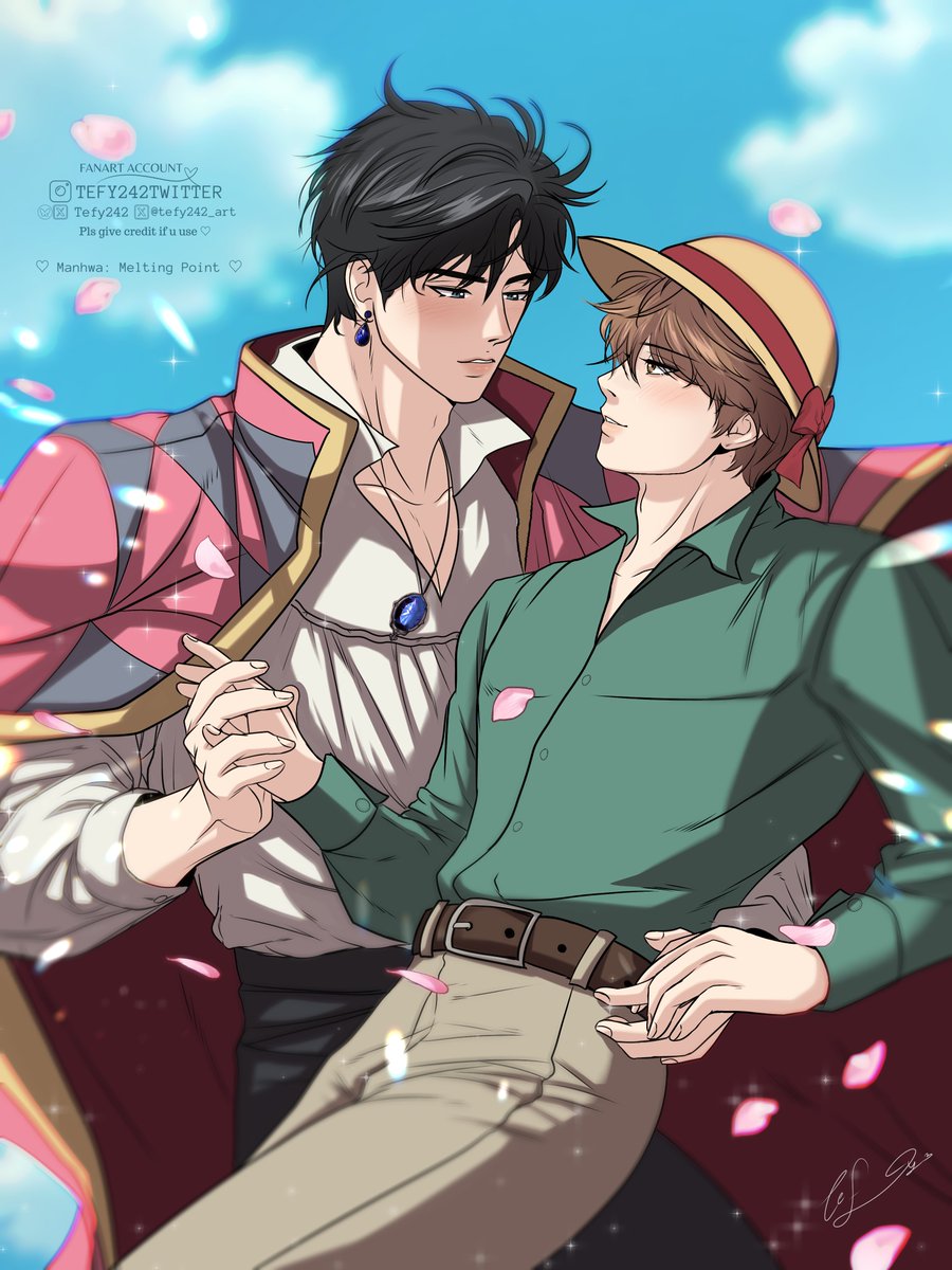 Happy Halloween ✨✨💓 I made this Halloween design 🎃 with a lot of love, inspired by Howl’s Moving Castle... I hope you like it 🥺🤍

C:<a href="/unintentionalpb/">피비</a>  💖 R: MELTING POINT 
 #manhwa #bl #tefy242fanart #해빙곡선 #MeltingPoint #PuntoDeFusion